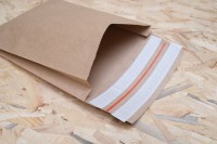 Papier-Versandtaschen mit Seitenfalte
