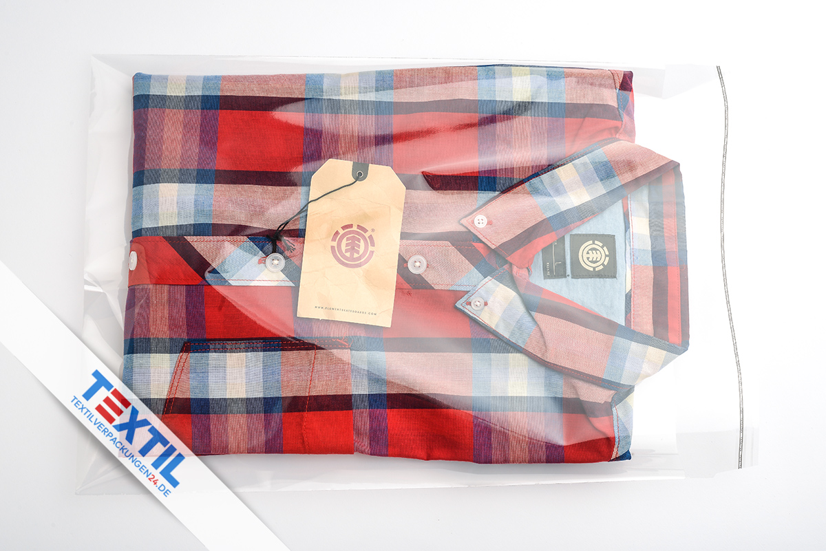 Shirts etc. Polos Polybags für Textilien 25x30cm 1.000 Stück ideal für Hemden 