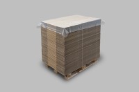 Palettenabdeckblätter, Folienzuschnitte, Zuschnitte 120 x 160 (1200 x 1600 mm) transparent schwarz