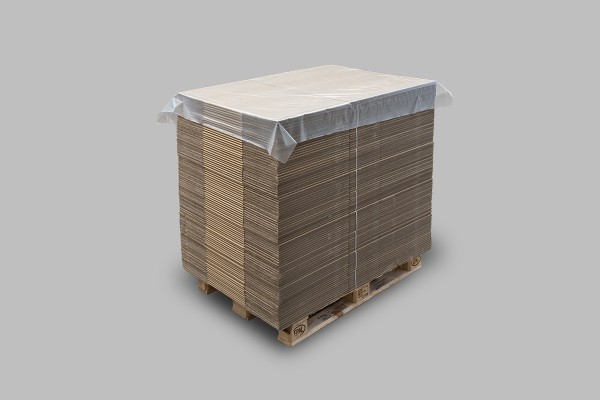 Palettenabdeckblätter, Folienzuschnitte, Zuschnitte 120 x 160 (1200 x 1600 mm) transparent schwarz