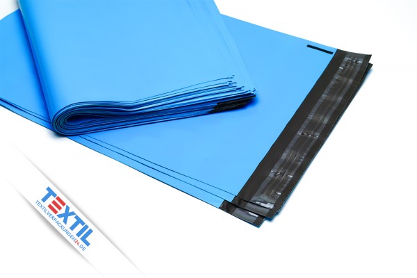 Plastik Versandtaschen Beutel in hellblau